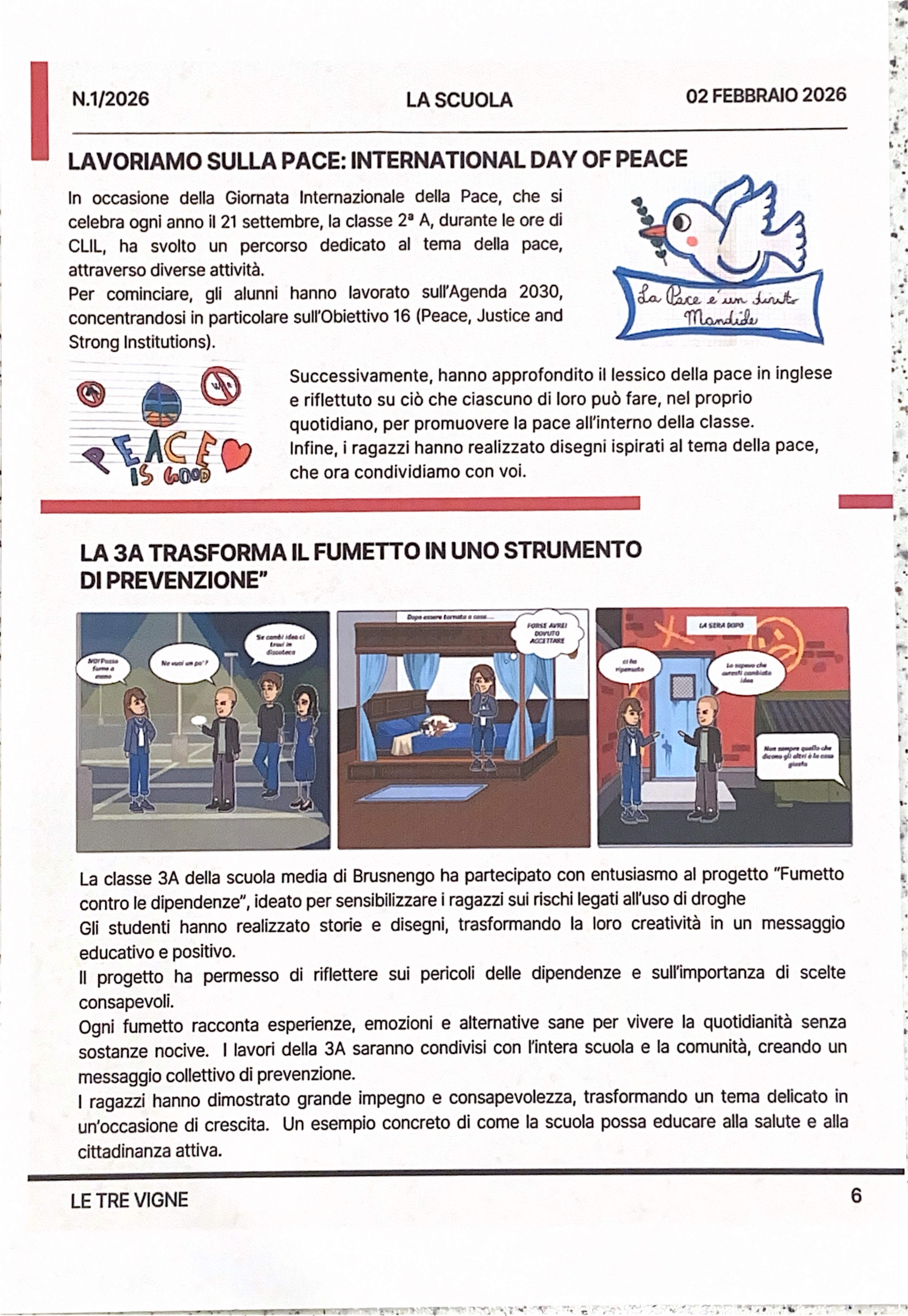 Il nuovo periodico "Le tre vigne"